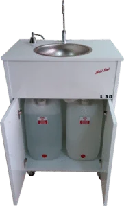 L-30-L-181x300 L-30 seyyar lavabo içten görünüm, tekerlekli taşınabilir tasarım